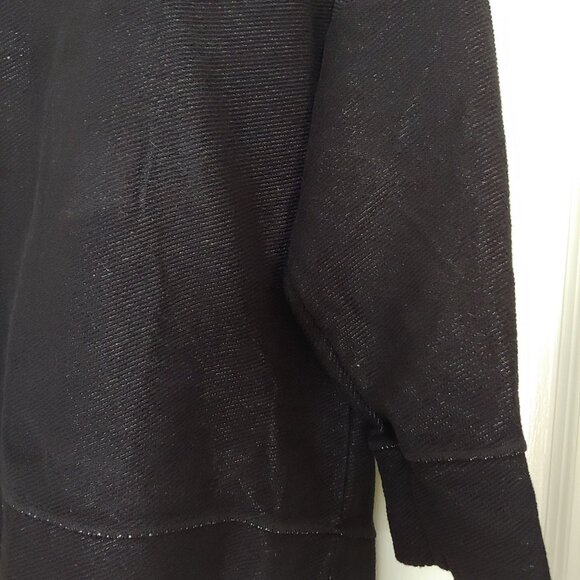 Fresh Produce Black Cotton Sweatshirt 3/4 length M/L - Picture 7 of 12